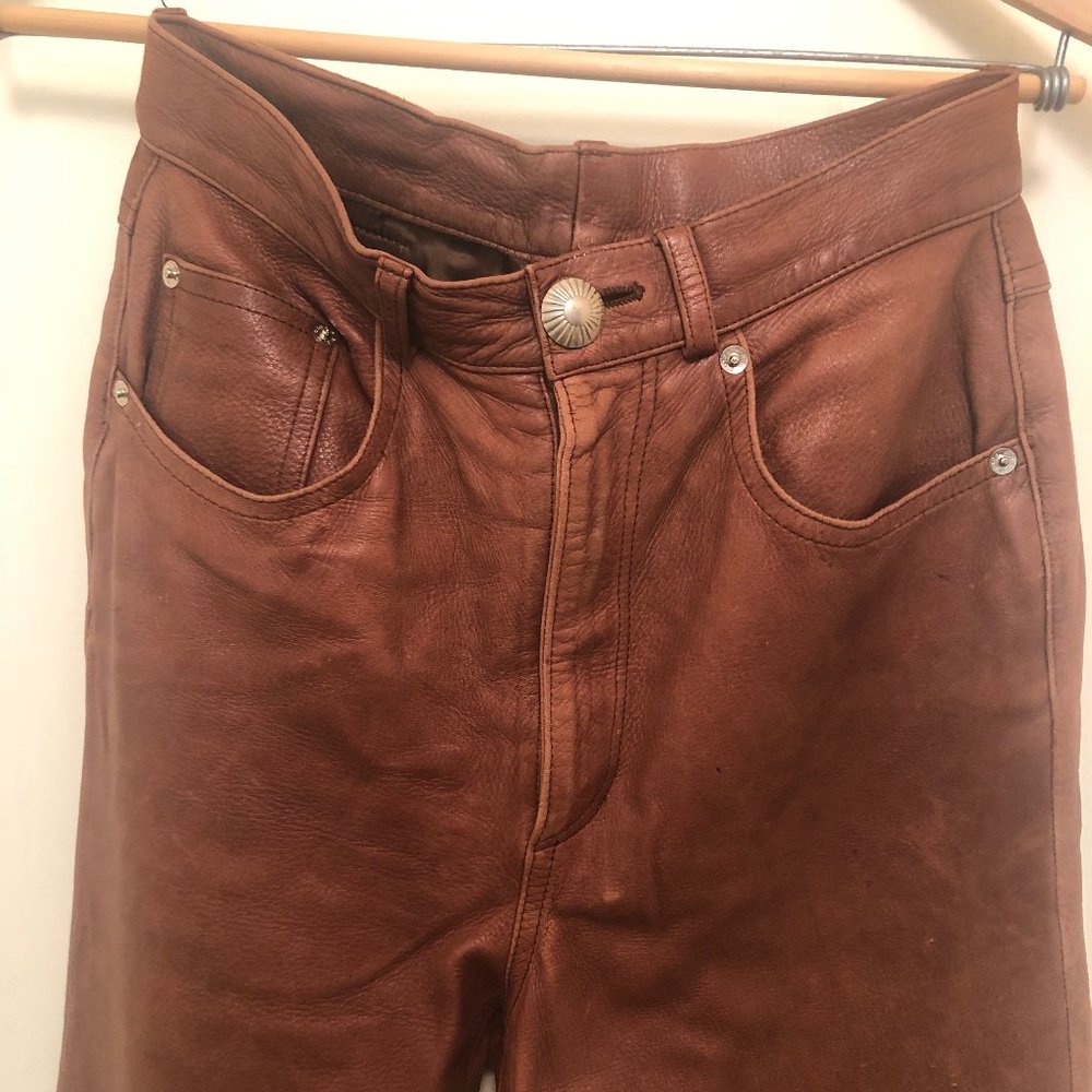 Polo Ralph Lauren leather western jeans